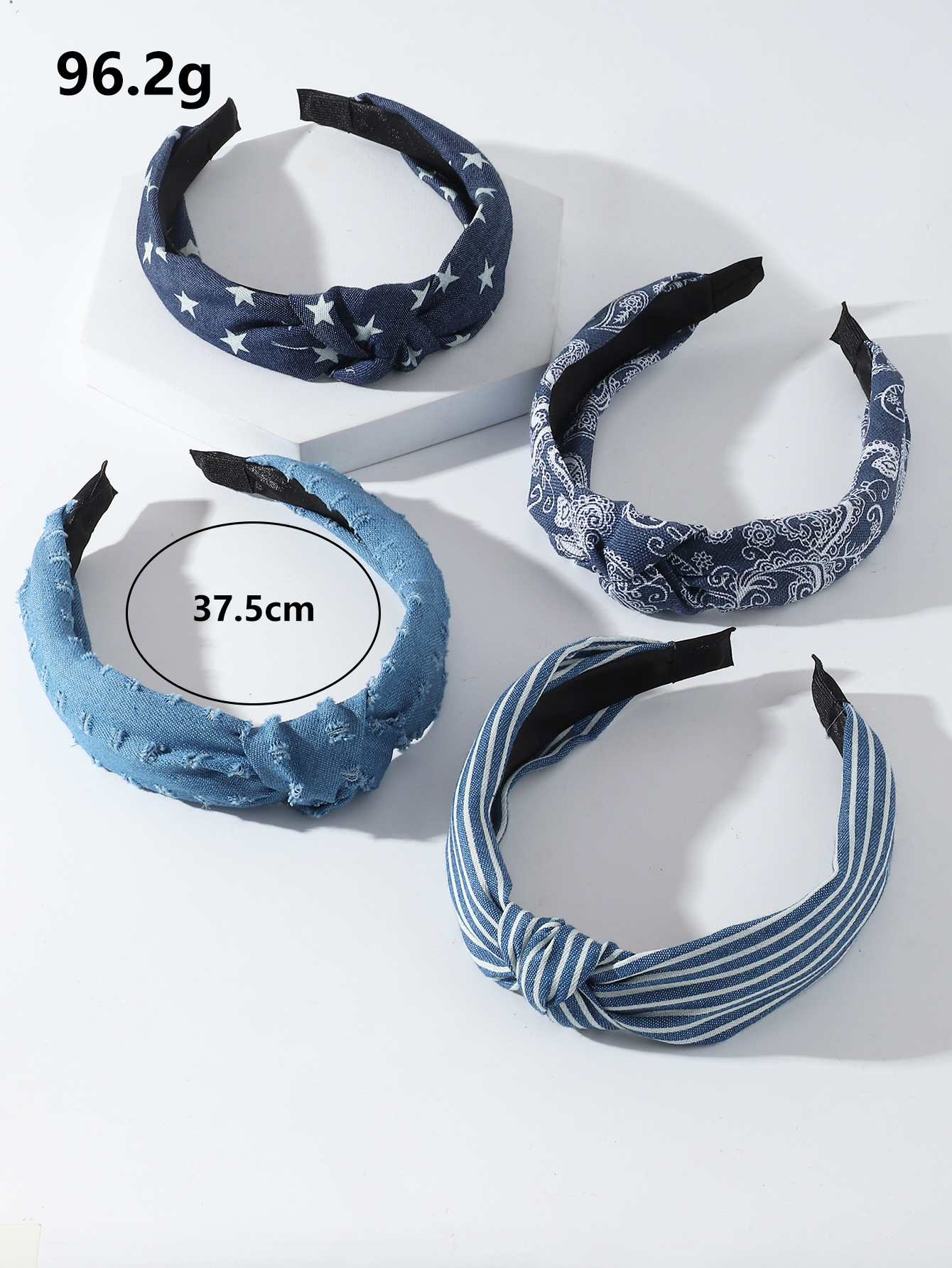 European and American new widebrimmed fabric hair accessories knotted headbandpicture4