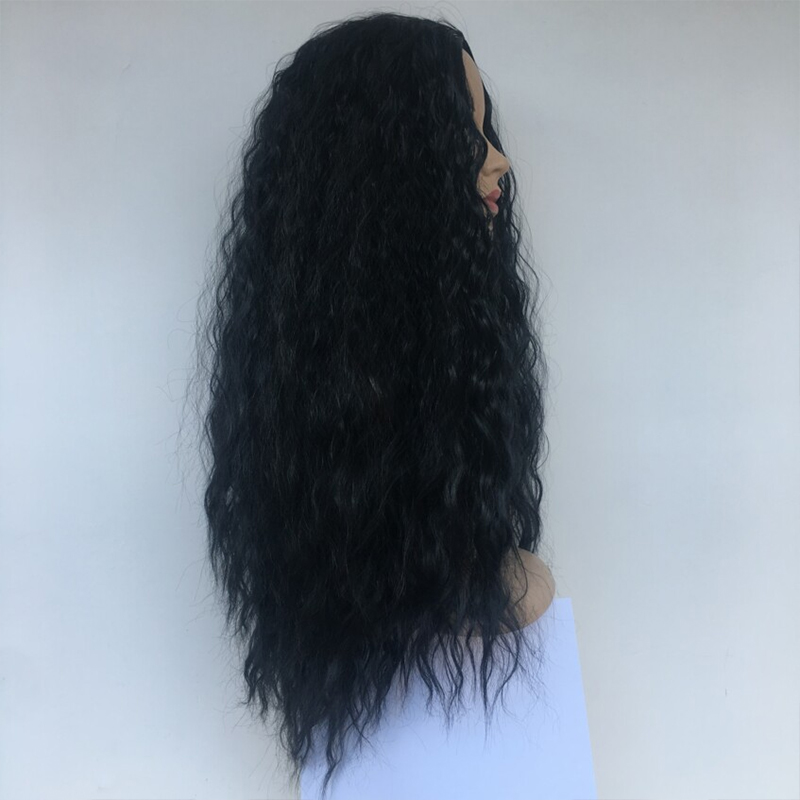 Perruques pour femmes coiffures en fibres chimiques volume duveteux perruques longues coiffures en soie perruquepicture4