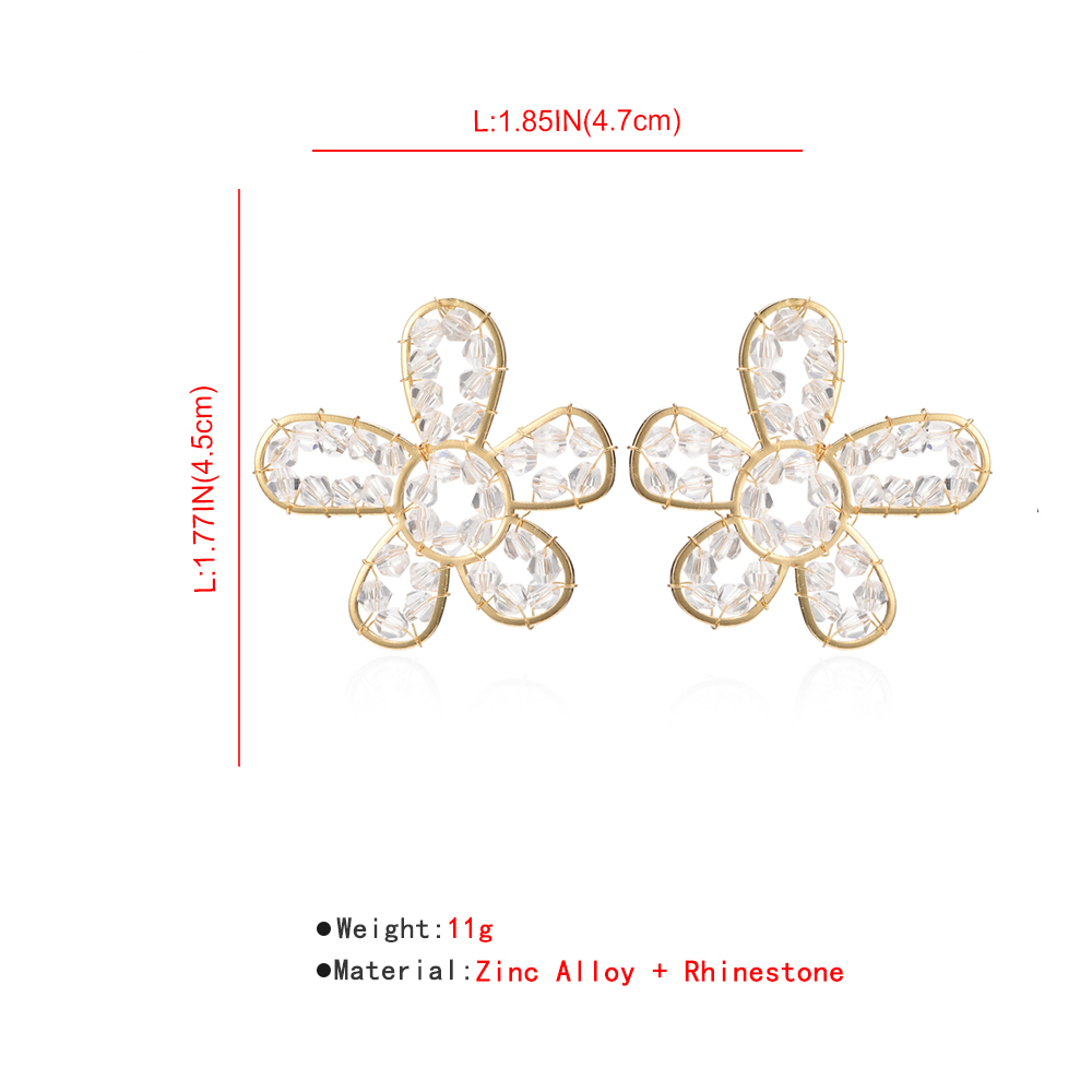 fashion flower alloy earrings wholesale jewelrypicture1