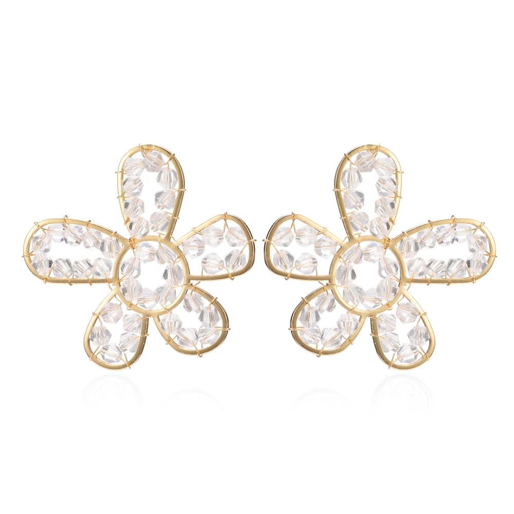 fashion flower alloy earrings wholesale jewelrypicture4