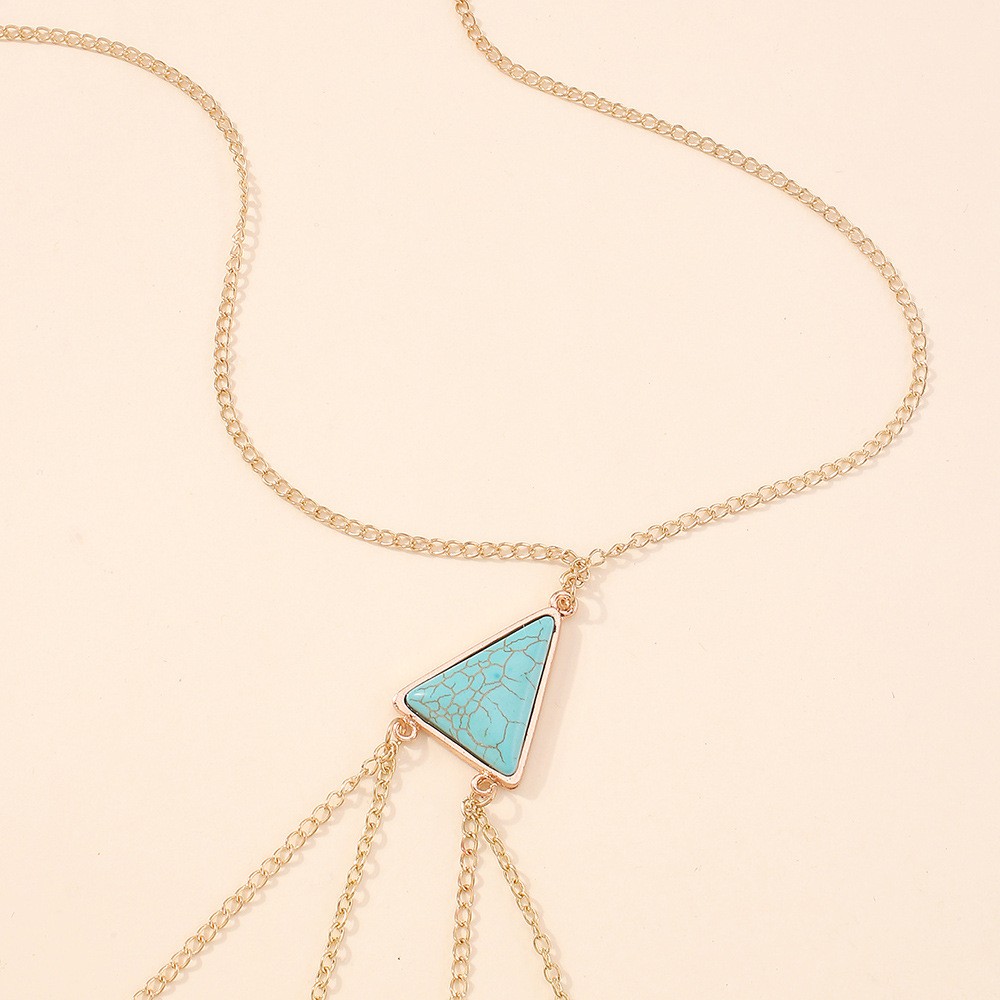 simple alloy geometric body chain