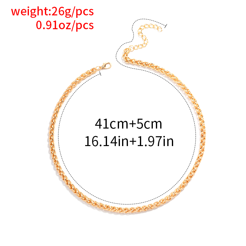 punk style thick chain necklace wholesale jewelry