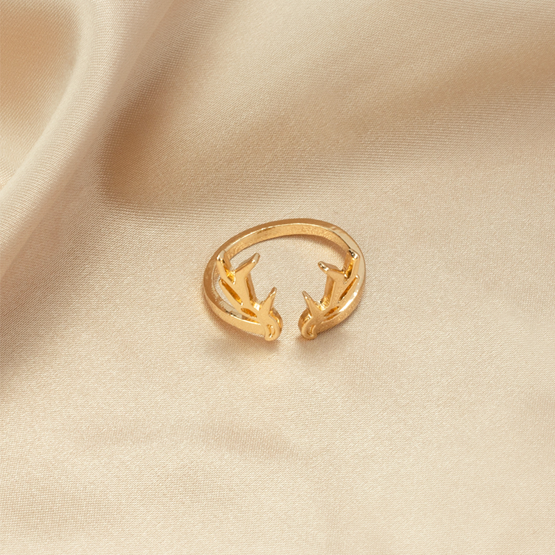 simple branch open adjustable ring