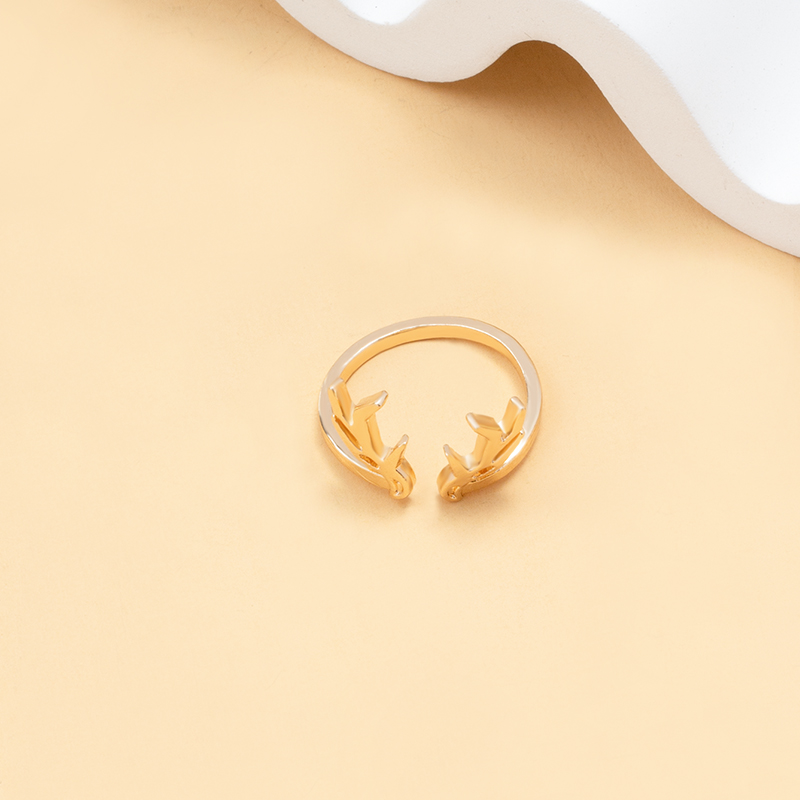 simple branch open adjustable ring