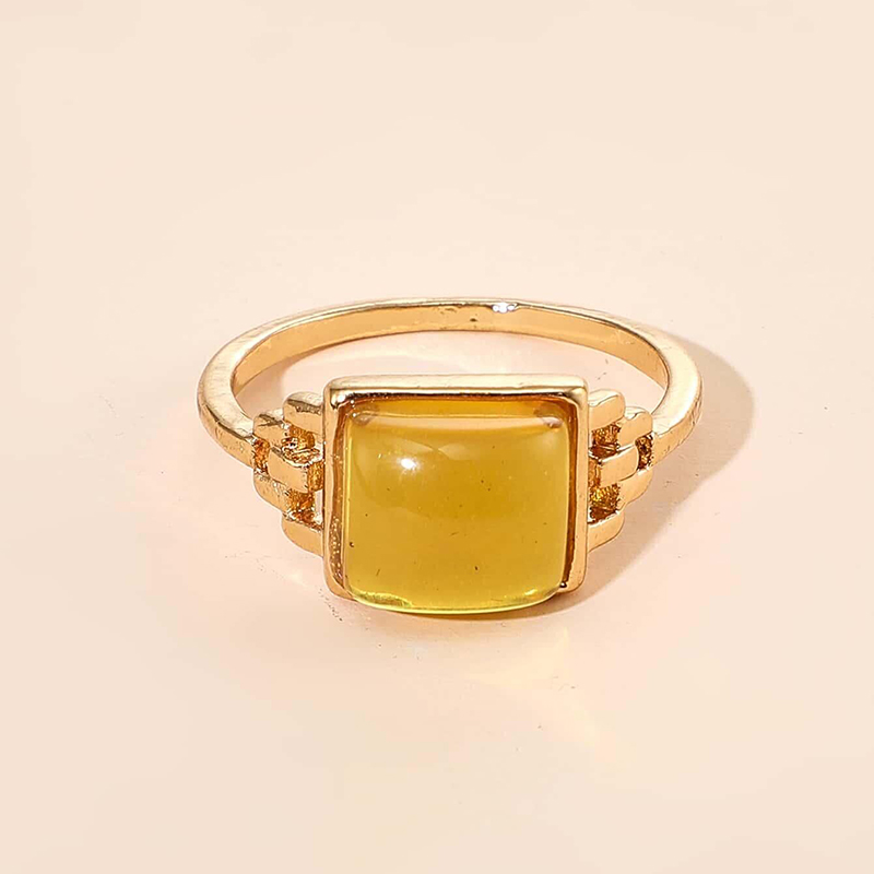 new personality simple resin ring acrylic single rings