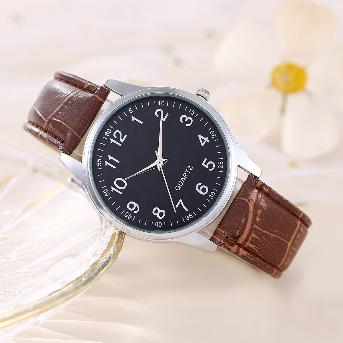 Small Digital Dial Simple Fashion PU Strap Couple Watchpicture14