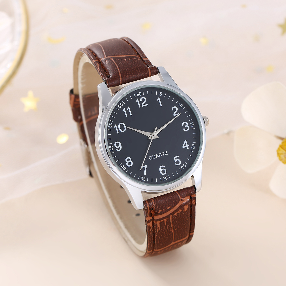 Small Digital Dial Simple Fashion PU Strap Couple Watchpicture13