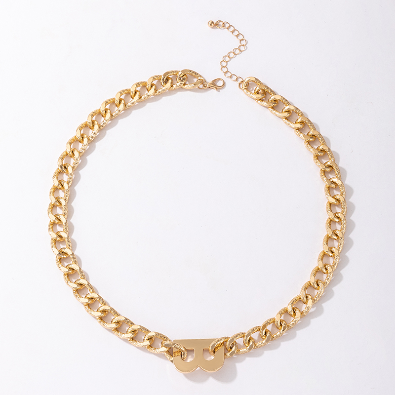 hiphop simple short thick chain singlelayer necklace wholesalepicture15