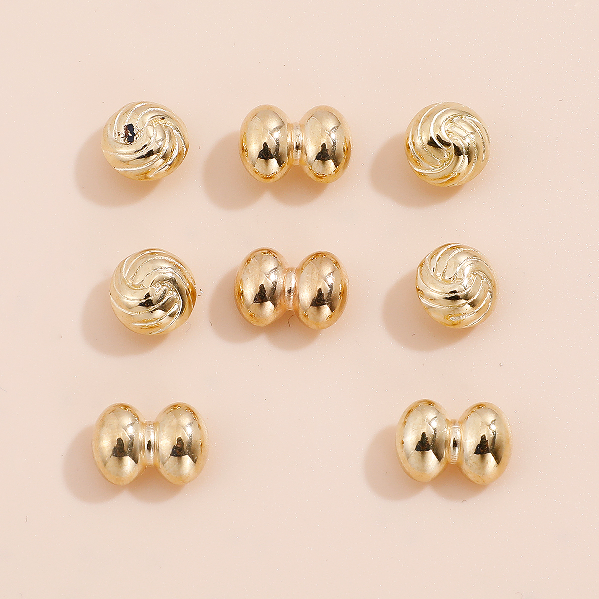 simple fashion Golden stud earrings set NHHUQ509054picture2