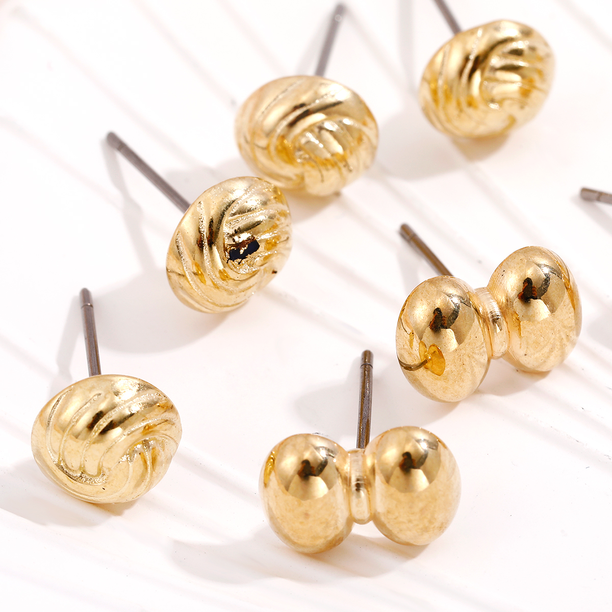 simple fashion Golden stud earrings set NHHUQ509054picture5