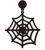 Halloween Schwarz Scary Spinnennetz Fledermaus Krbis Mond Sarg Herz Schdel Ohrringepicture8