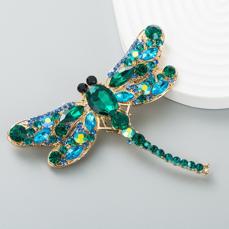 Alloy diamond super flash dragonfly cartoon brooch female pin wholesalepicture4