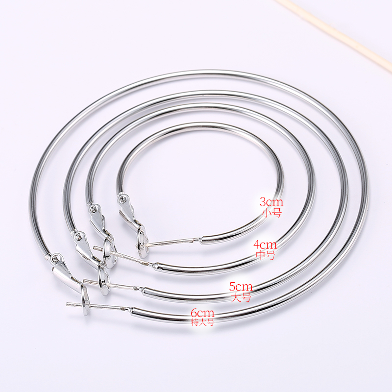 fashion simple big hoop geometric hypoallergenic earrings