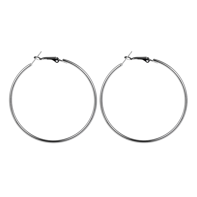 fashion simple big hoop geometric hypoallergenic earrings