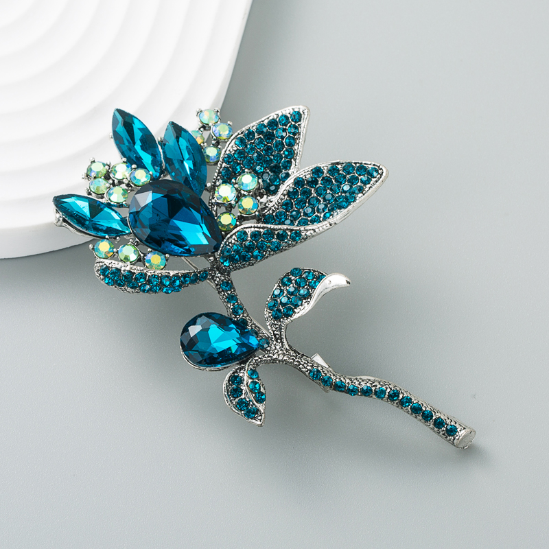 nouveau cristal fleur verre diamant corsage broche robe de soire accessoirespicture5