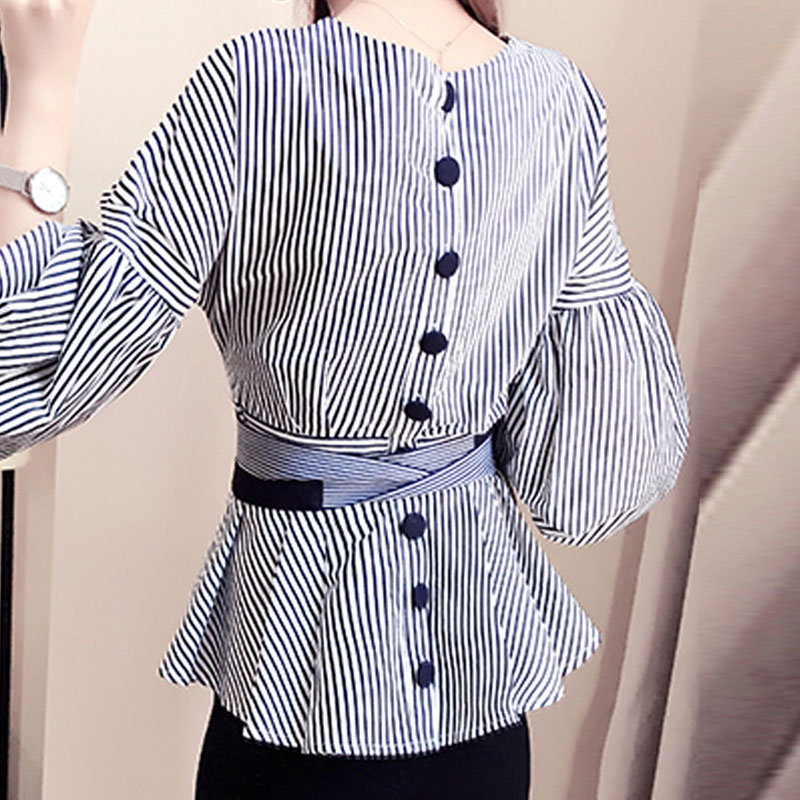 Ladies summer new waist fashion casual shirt toppicture3