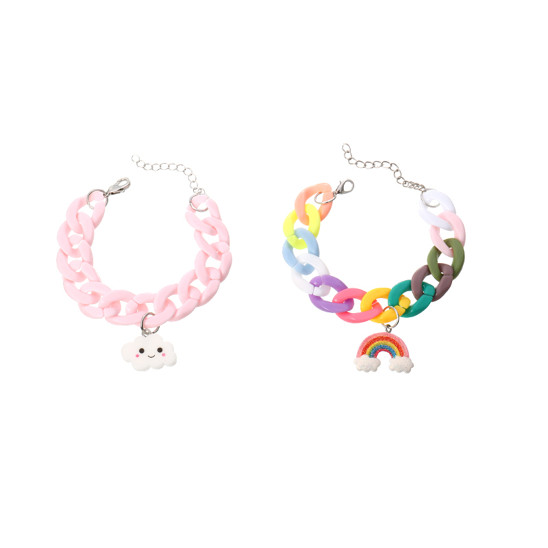 Rainbow cloud cute bracelet