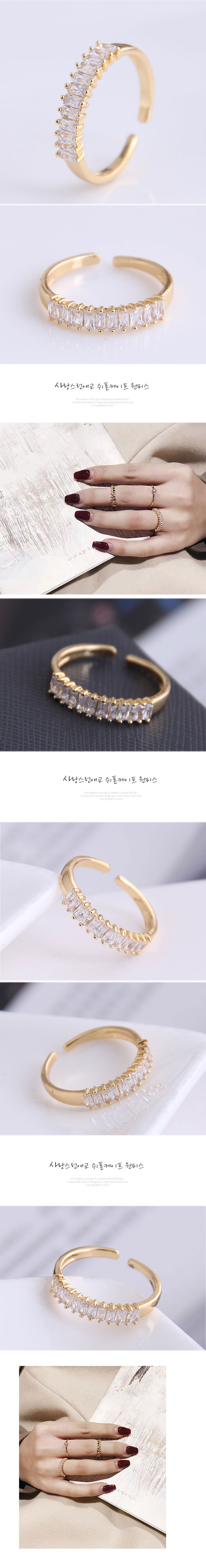 Offener Ring des sen OLZirkons der koreanischen Modepicture1