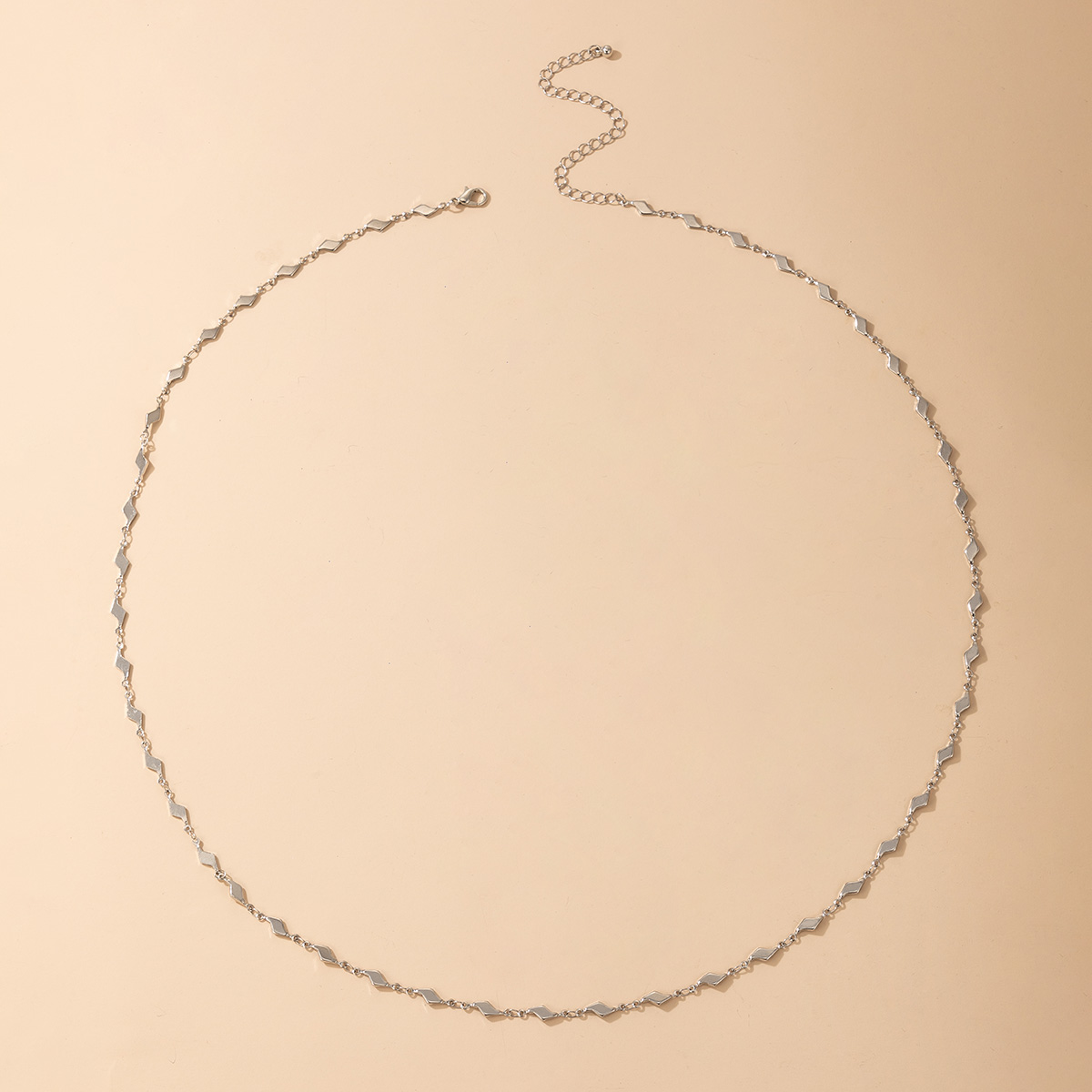 fashion simple trendy geometric water ripple waist chain