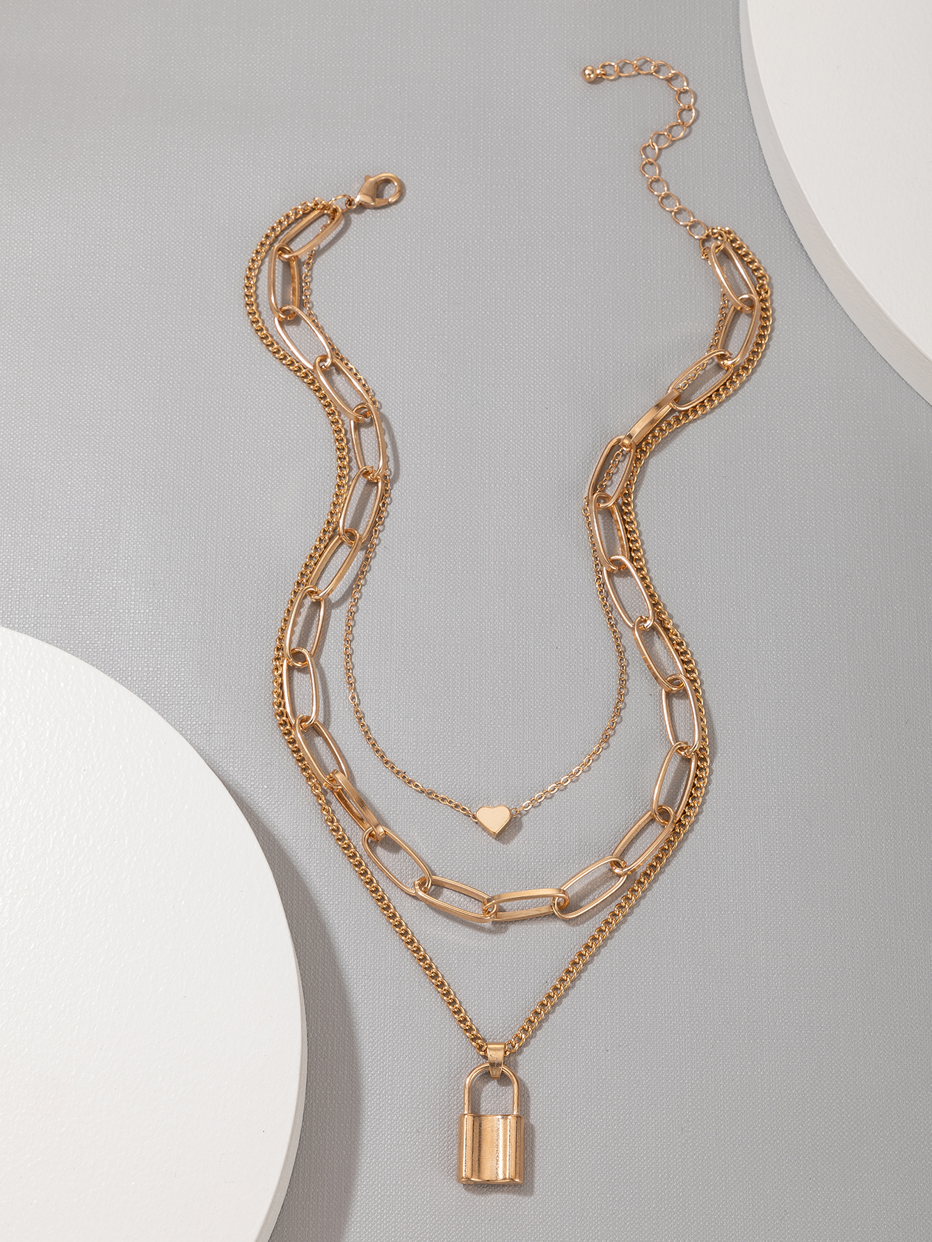 fashion trend simple multi-layer necklace