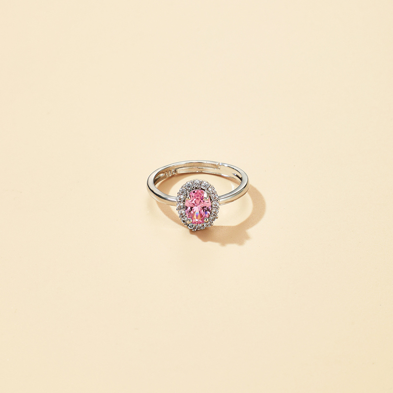 new simple drop-shaped zircon ring