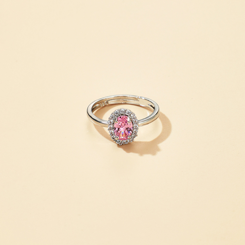 new simple drop-shaped zircon ring