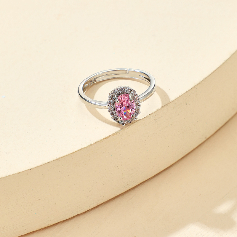 new simple drop-shaped zircon ring