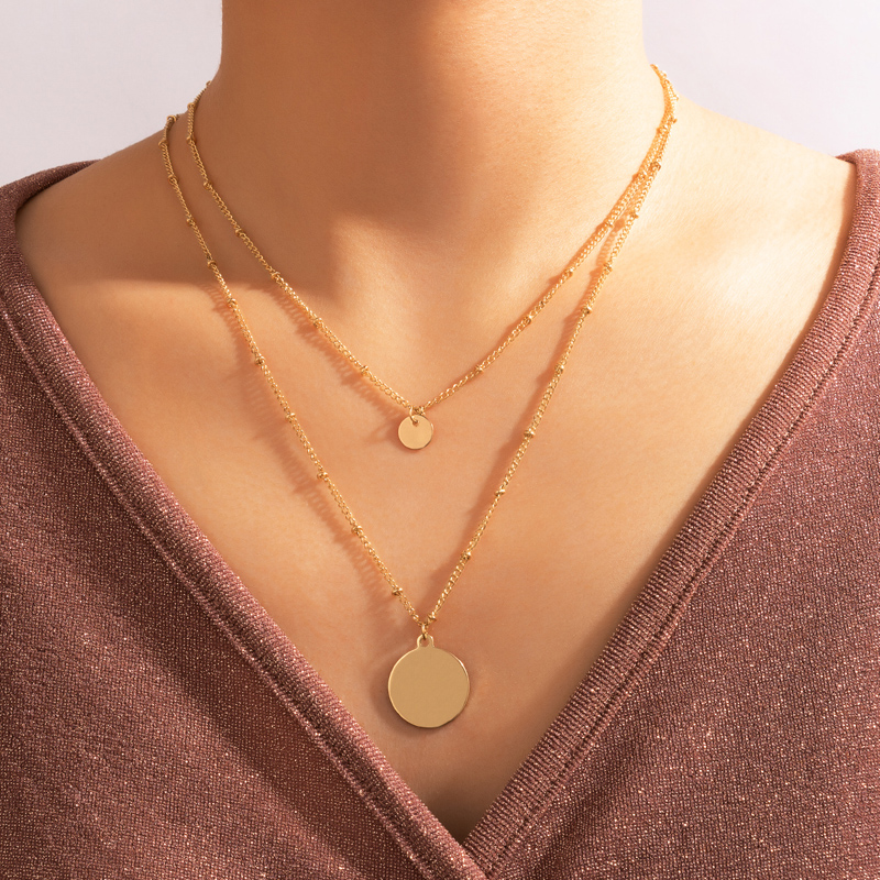 simple round fashion simple wild necklace