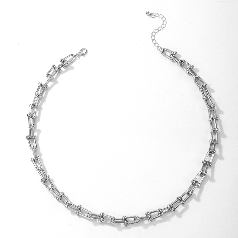 simple fashion punk hip-hop necklace