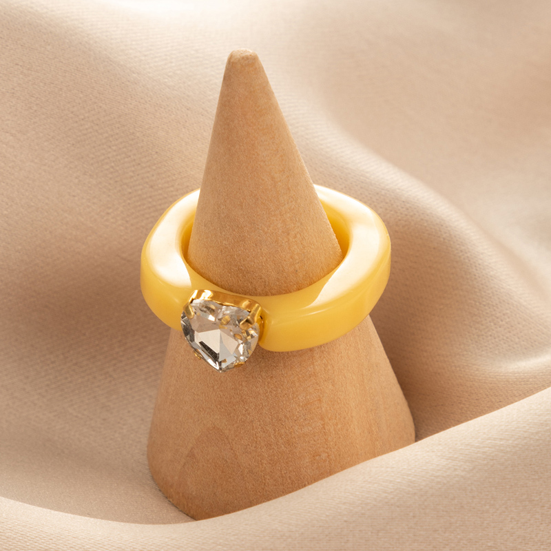 Mode kreative Diamant mehrfarbigen Harz Ringpicture1