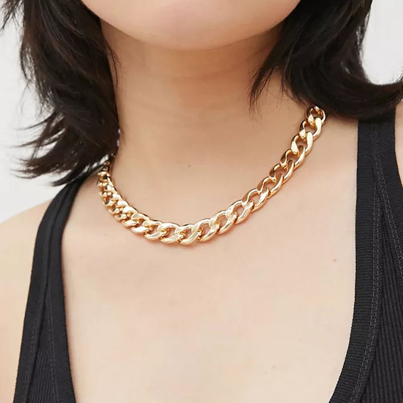 hot-selling fashion thick chain simple trendy necklace