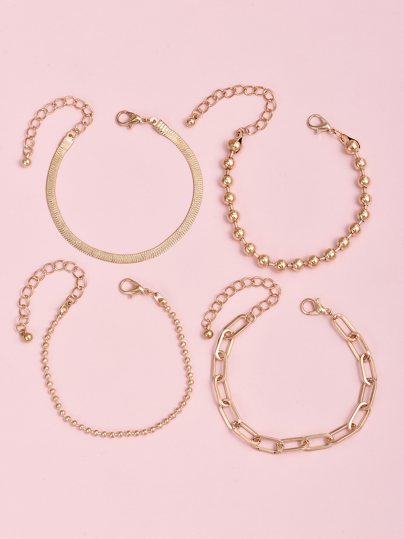 Mode einfache Perlenkette Armband Setpicture1
