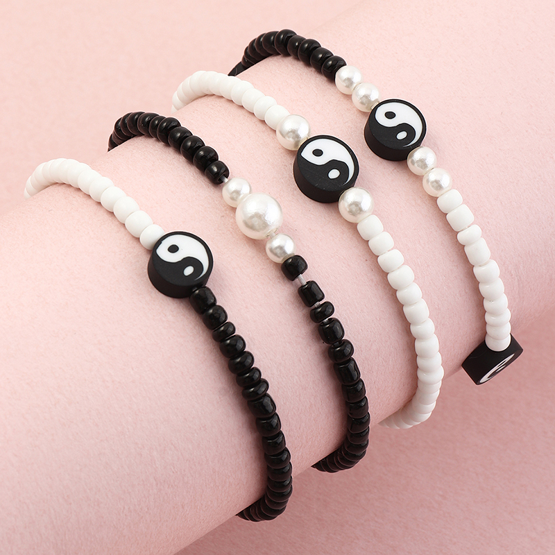 korean fashion new style childrenu0027s Yin Yang gossip Tai Chi multi-layer bracelet