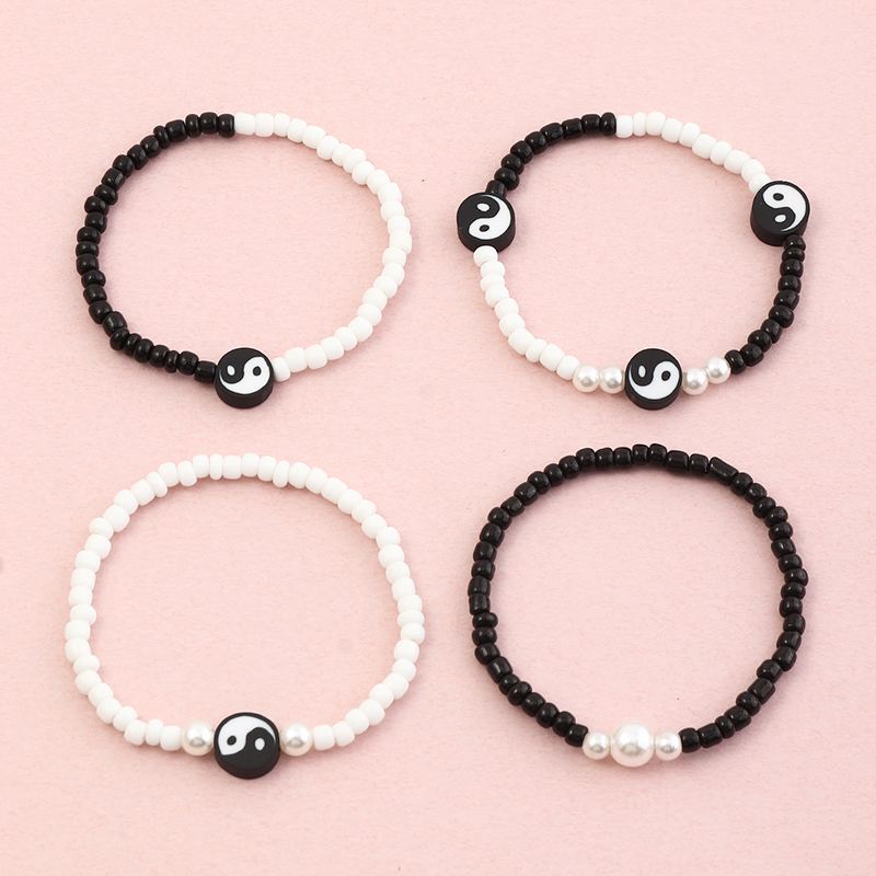 korean fashion new style childrenu0027s Yin Yang gossip Tai Chi multi-layer bracelet