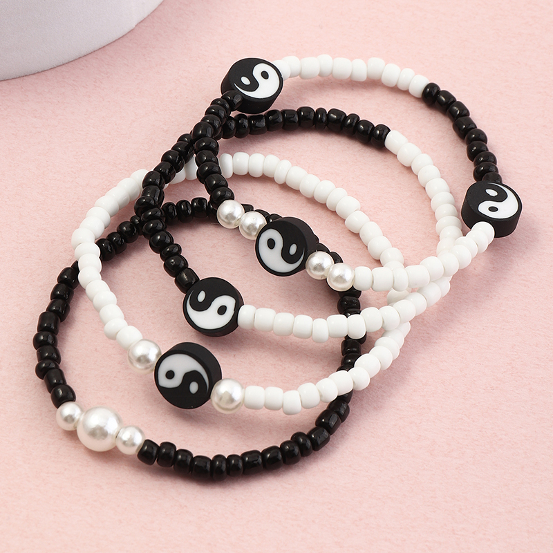 korean fashion new style childrenu0027s Yin Yang gossip Tai Chi multi-layer bracelet