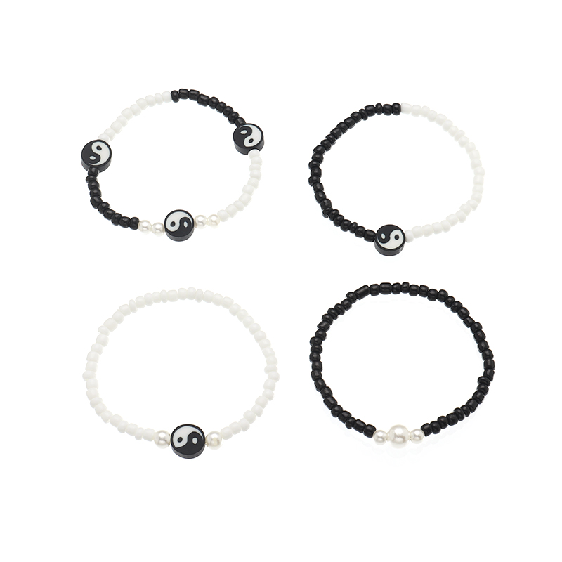 korean fashion new style childrenu0027s Yin Yang gossip Tai Chi multi-layer bracelet