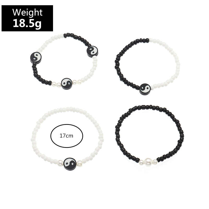 korean fashion new style childrenu0027s Yin Yang gossip Tai Chi multi-layer bracelet