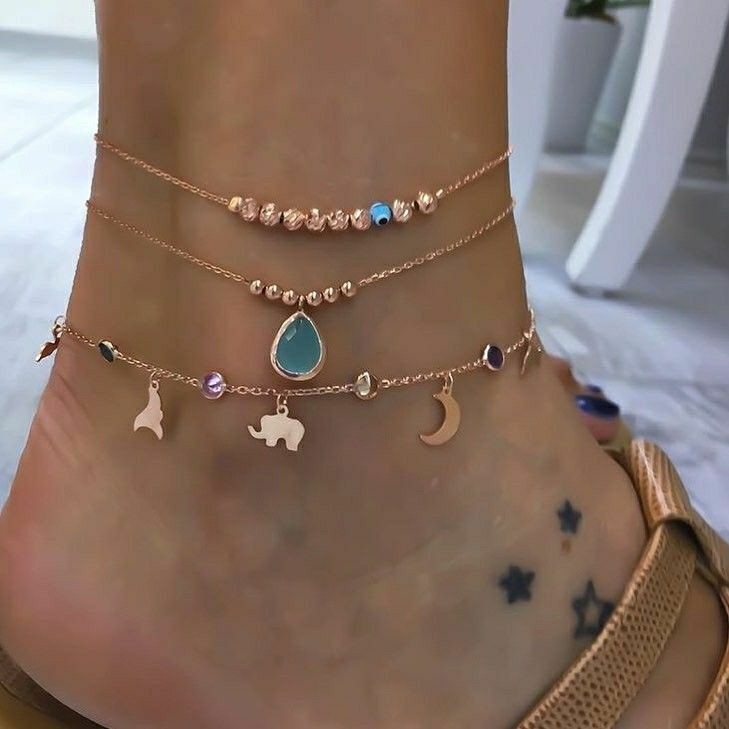 fashion new style elephant drop pendant womens ankletpicture4