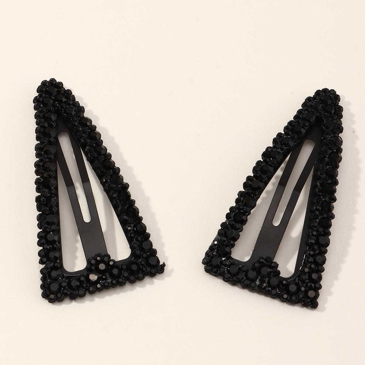 Koreas new style full diamond triangle geometric diamond hairpin setpicture4