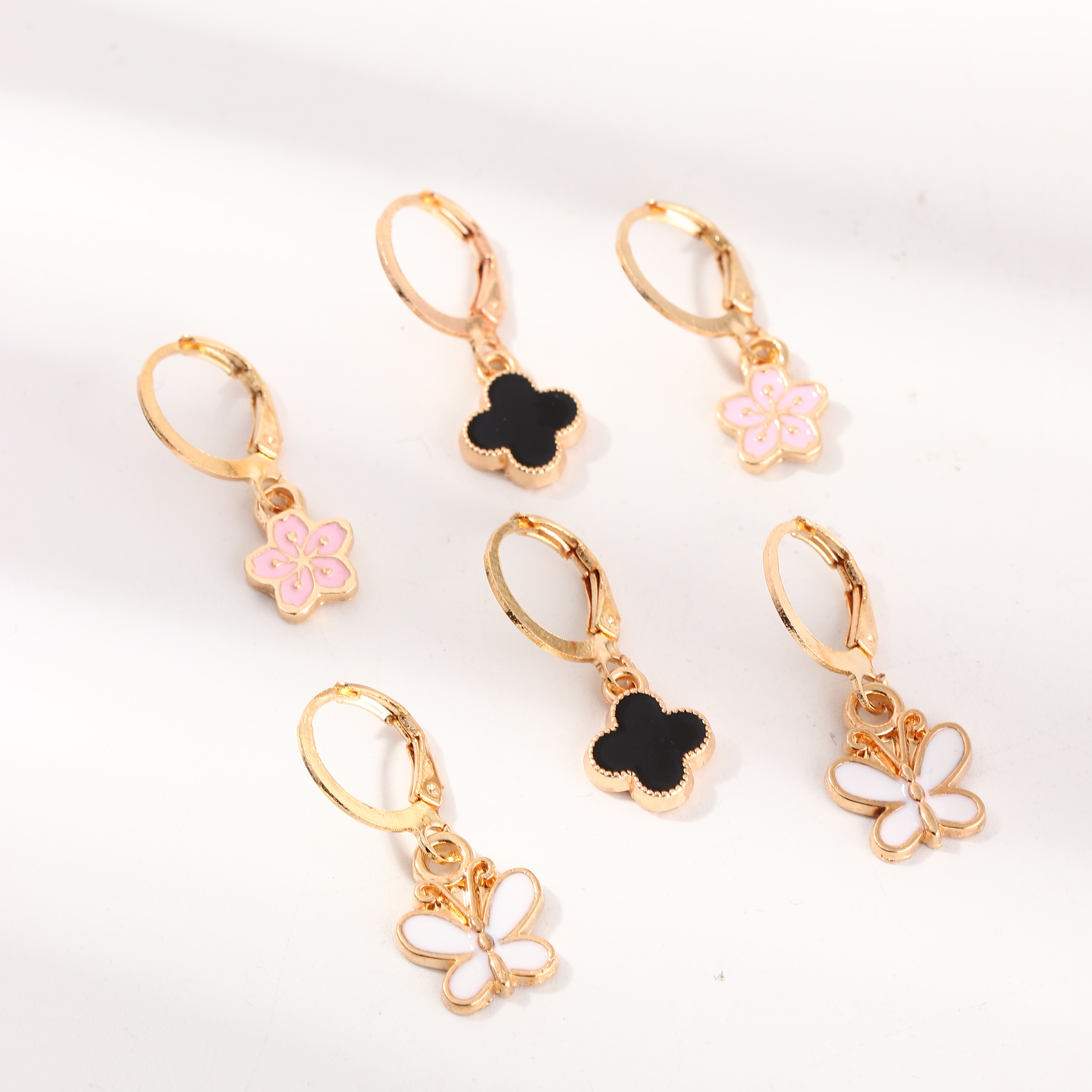 Cute fashion style new butterfly earrings set