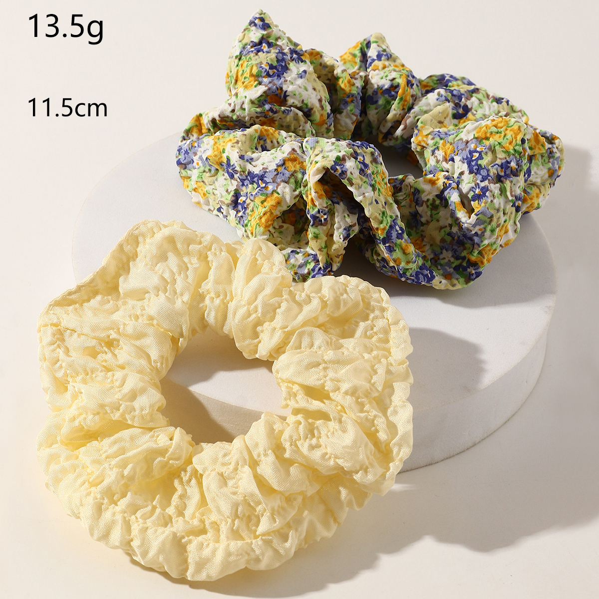 Korean fashion style new folds printing hair scrunchies setpicture1