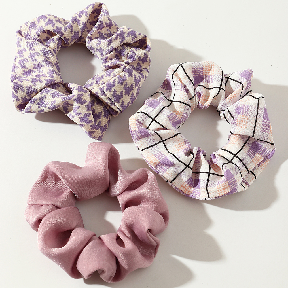 new fashion style korean floral fabric printing hair scrunchies setpicture6