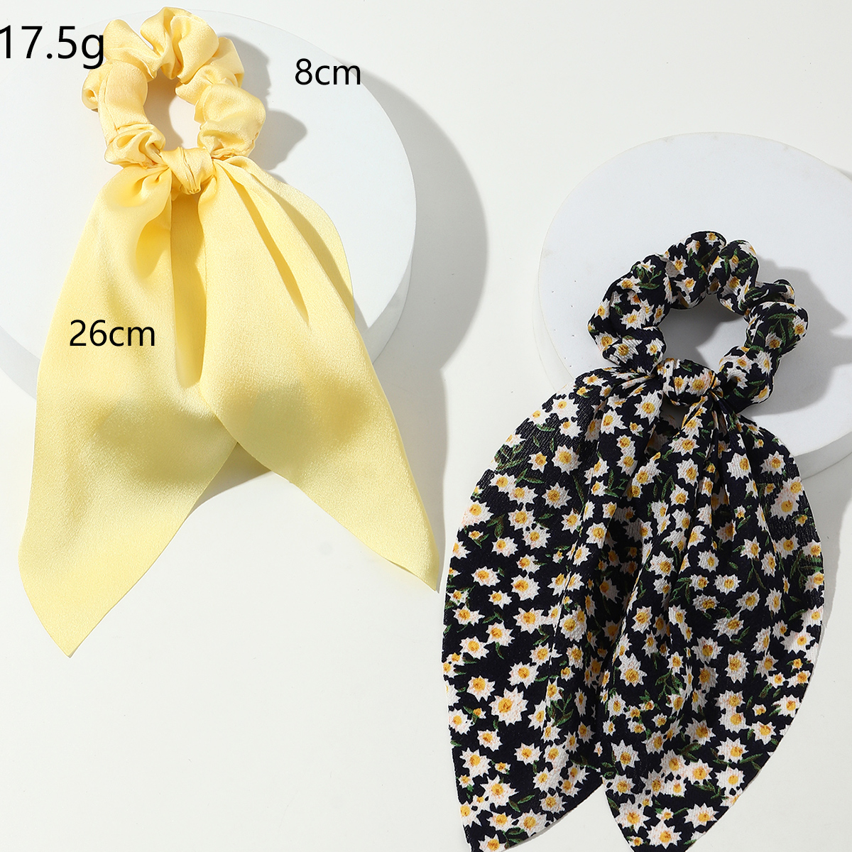 New korean fashion style elastic floral hair scrunchies setpicture2