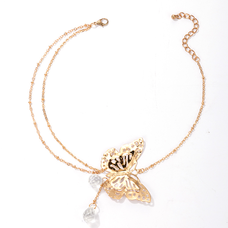 new fashion pendant hollow butterfly romantic alloy necklace