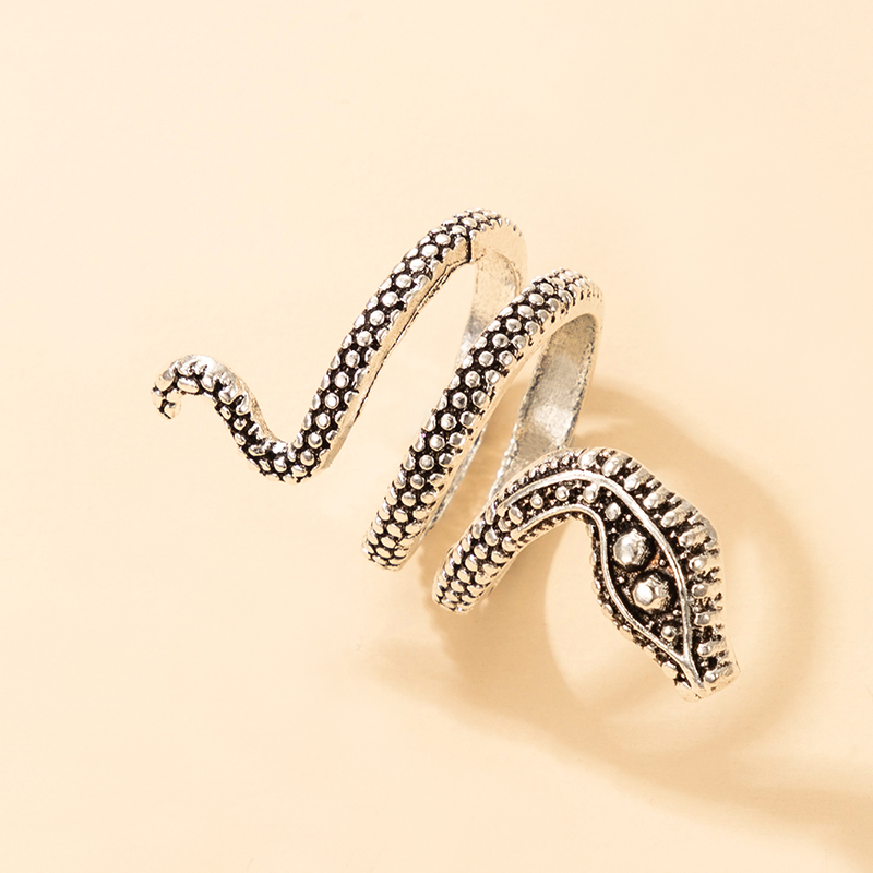 ethnic snake-shaped alloy ring wholesale