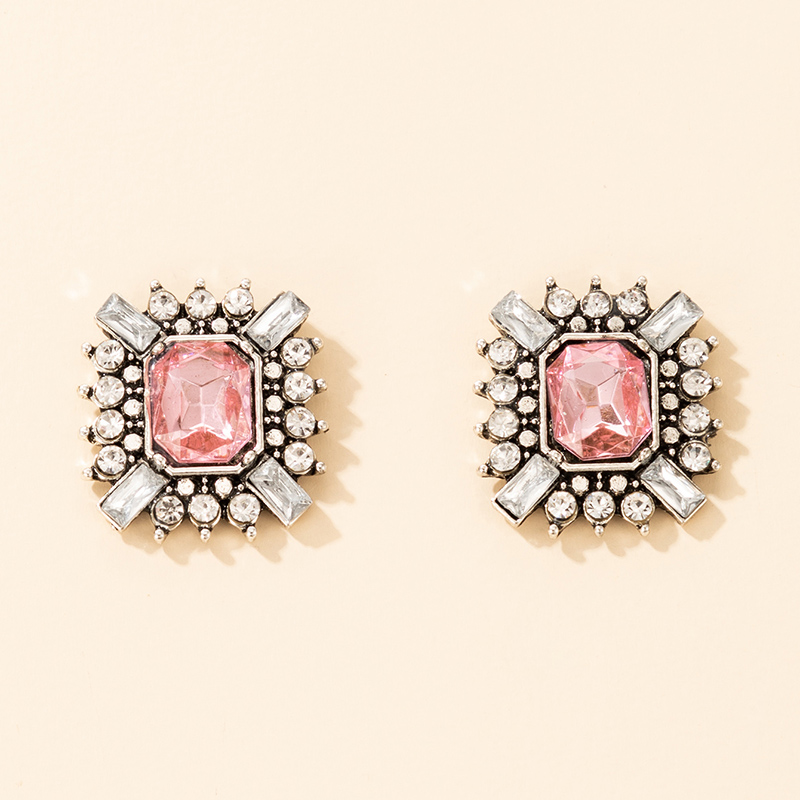new fashion baroque romantic diamond geometric alloy earringspicture2