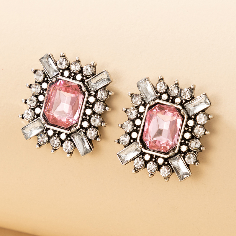 new fashion baroque romantic diamond geometric alloy earringspicture3