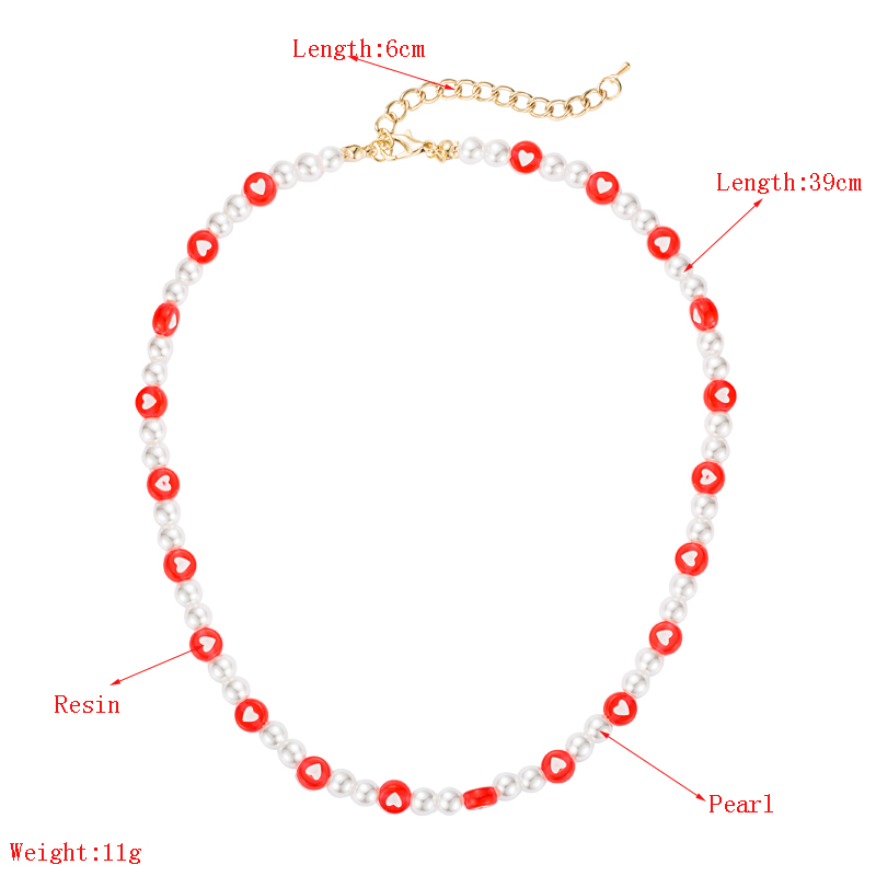 fashion new creative heart-shaped smiley face necklace