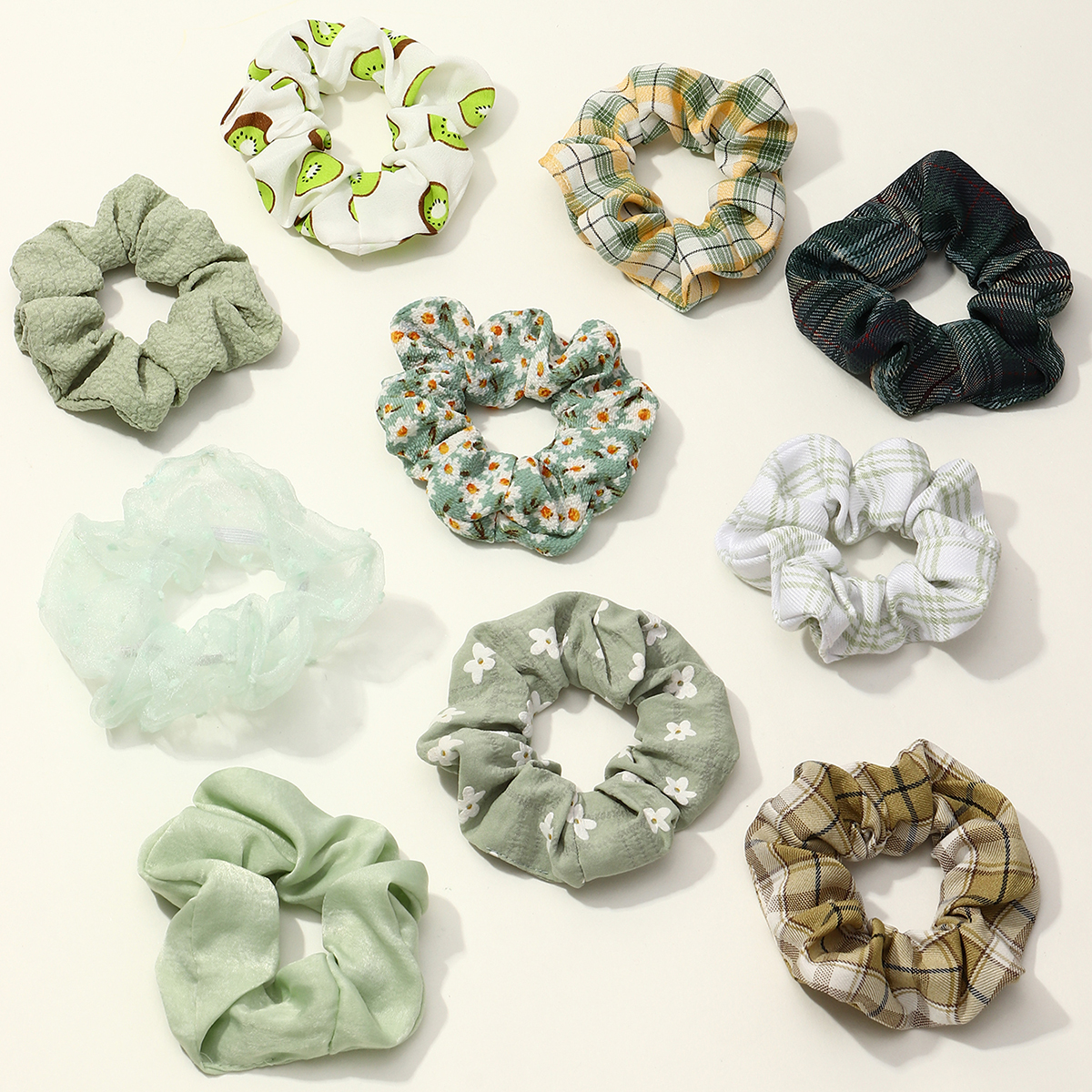 new korean campus style simple printing hair scrunchies setpicture1