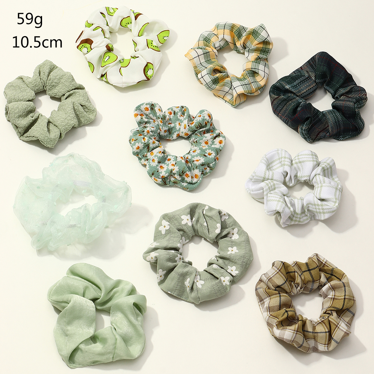 new korean campus style simple printing hair scrunchies setpicture3